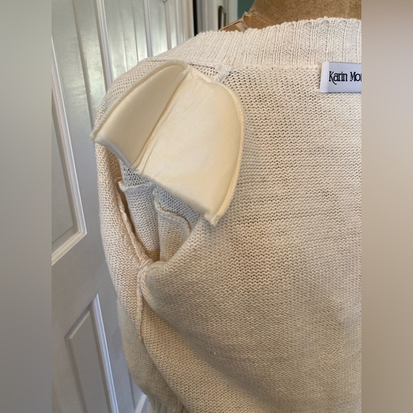 NWT Vintage 1980’s Bolero Sweater with paillette Sequin Spangles MED FABULOUS! - Picture 7 of 7